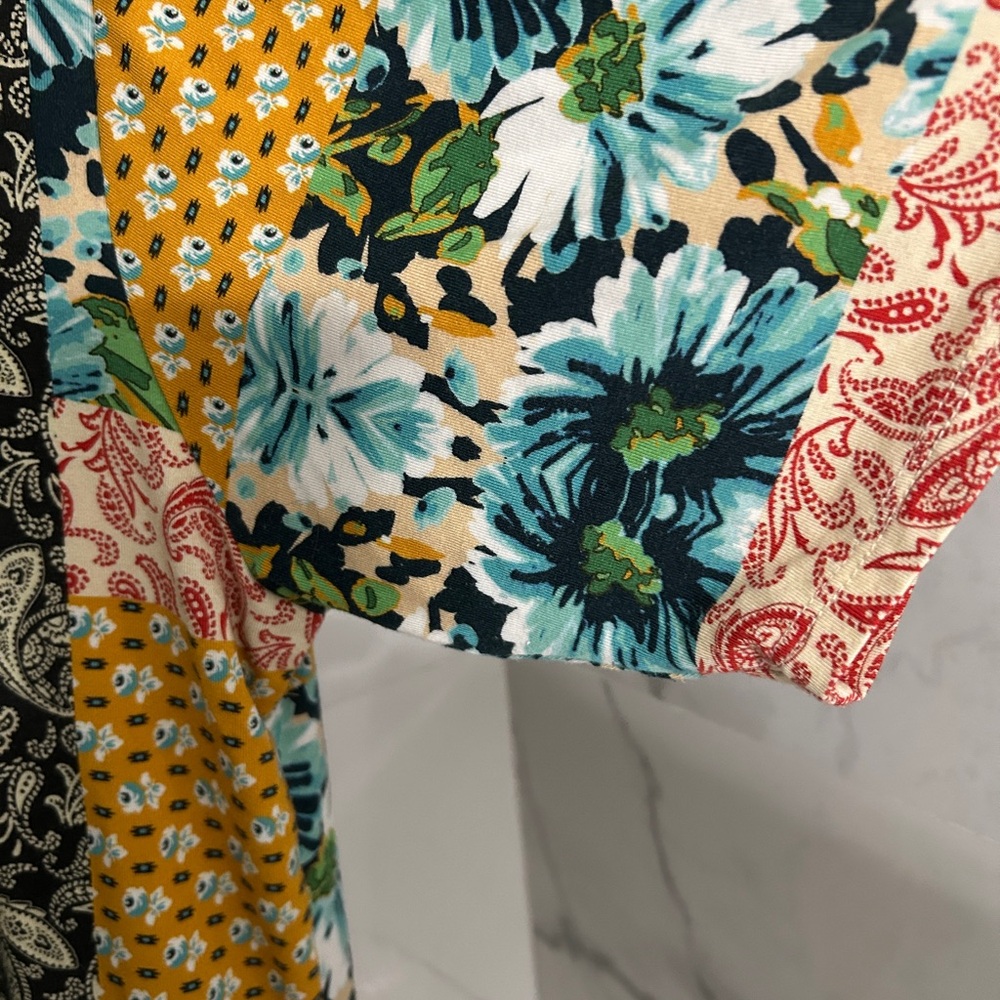 Multicolor patchwork paisley and floral print - Picture 5 of 10